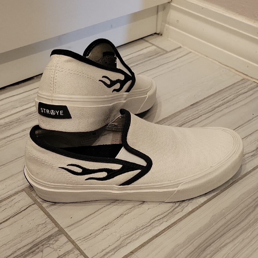 Straye White Slip-On Men's Shoes